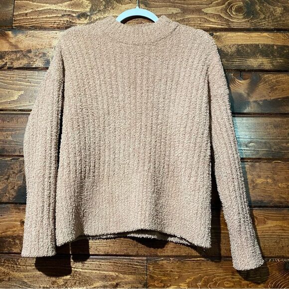 Women's Sincerly Jules Blush Pink Mock Neck Super Soft & Fuzzy Sweater Size L - Picture 11 of 11